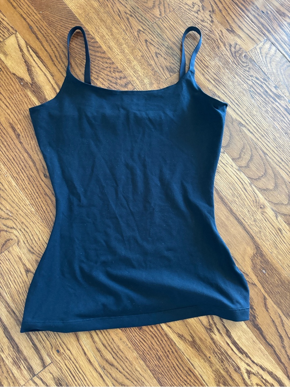 SPANX Black Slim-Fit Compression Camisole with Spaghetti Straps